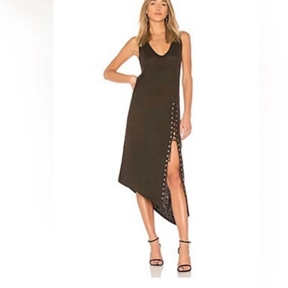IRO Asymmetrical Grommet Detail Tank Dress – Size Small, NWT 100% linen - Picture 3 of 9
